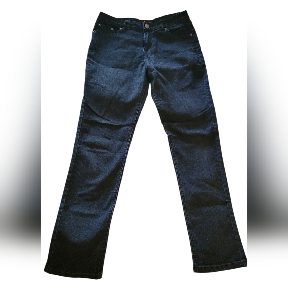THE LIMITED DARK WASH STRAIGHT LEG STRETCH JEANS - Picture 2 of 6